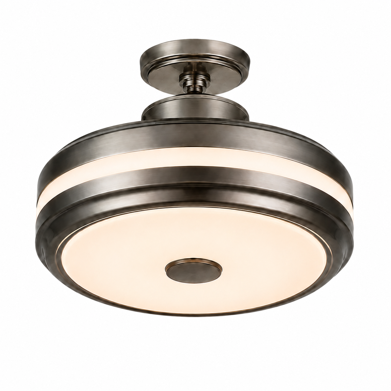 Round fan light with Bluetooth