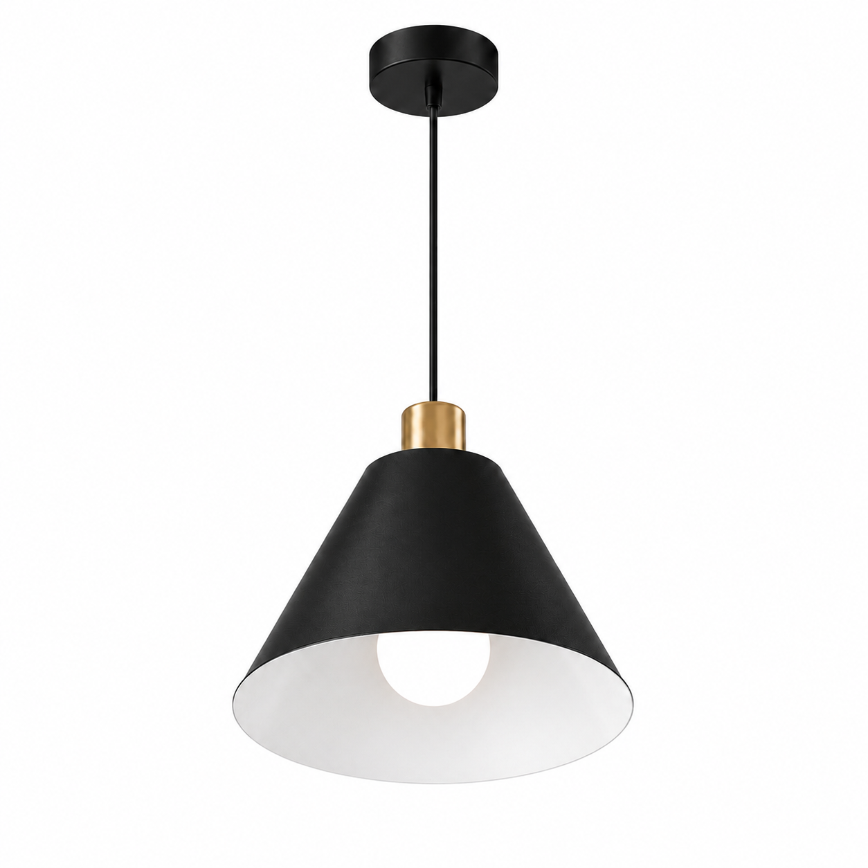 Modern black pendant light
