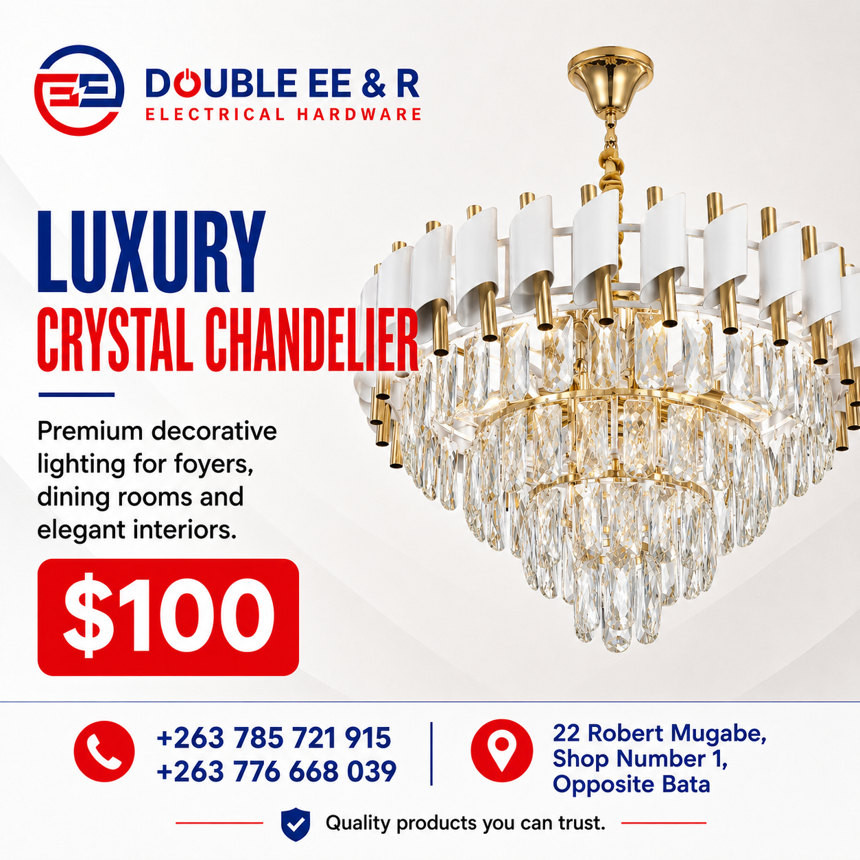 Luxury crystal chandelier